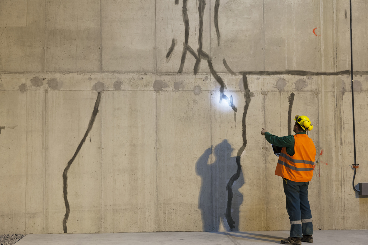 Patching cracks involves filling and sealing the damaged areas with specialized concrete or mortar mix